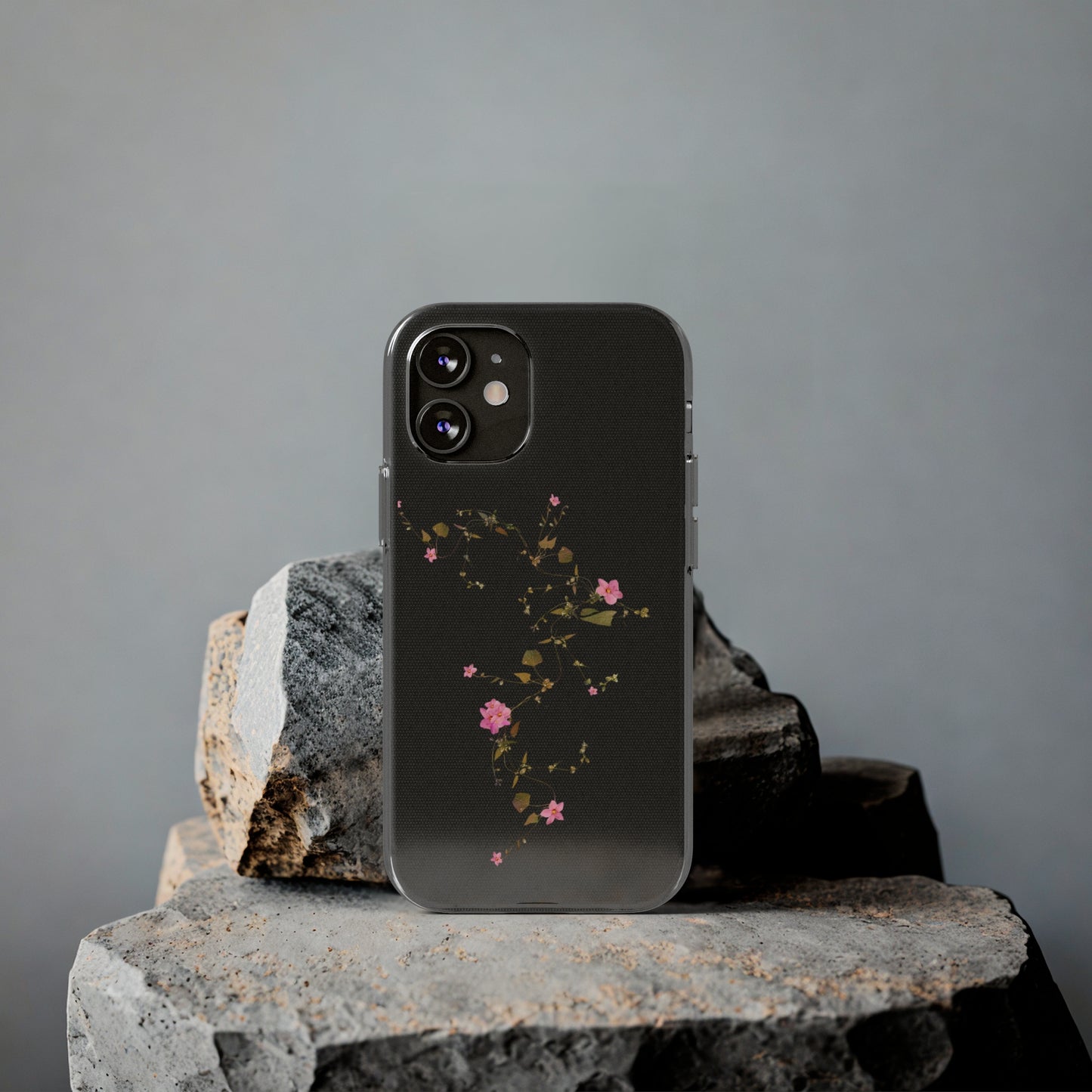 Floral Soft Phone Case - Elegant Botanical Design for Nature Lovers