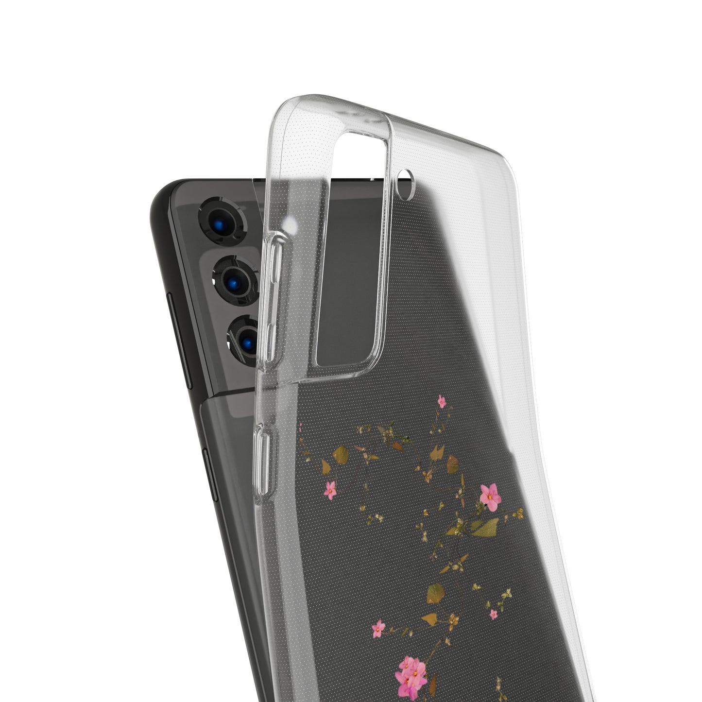 Floral Soft Phone Case - Elegant Botanical Design for Nature Lovers