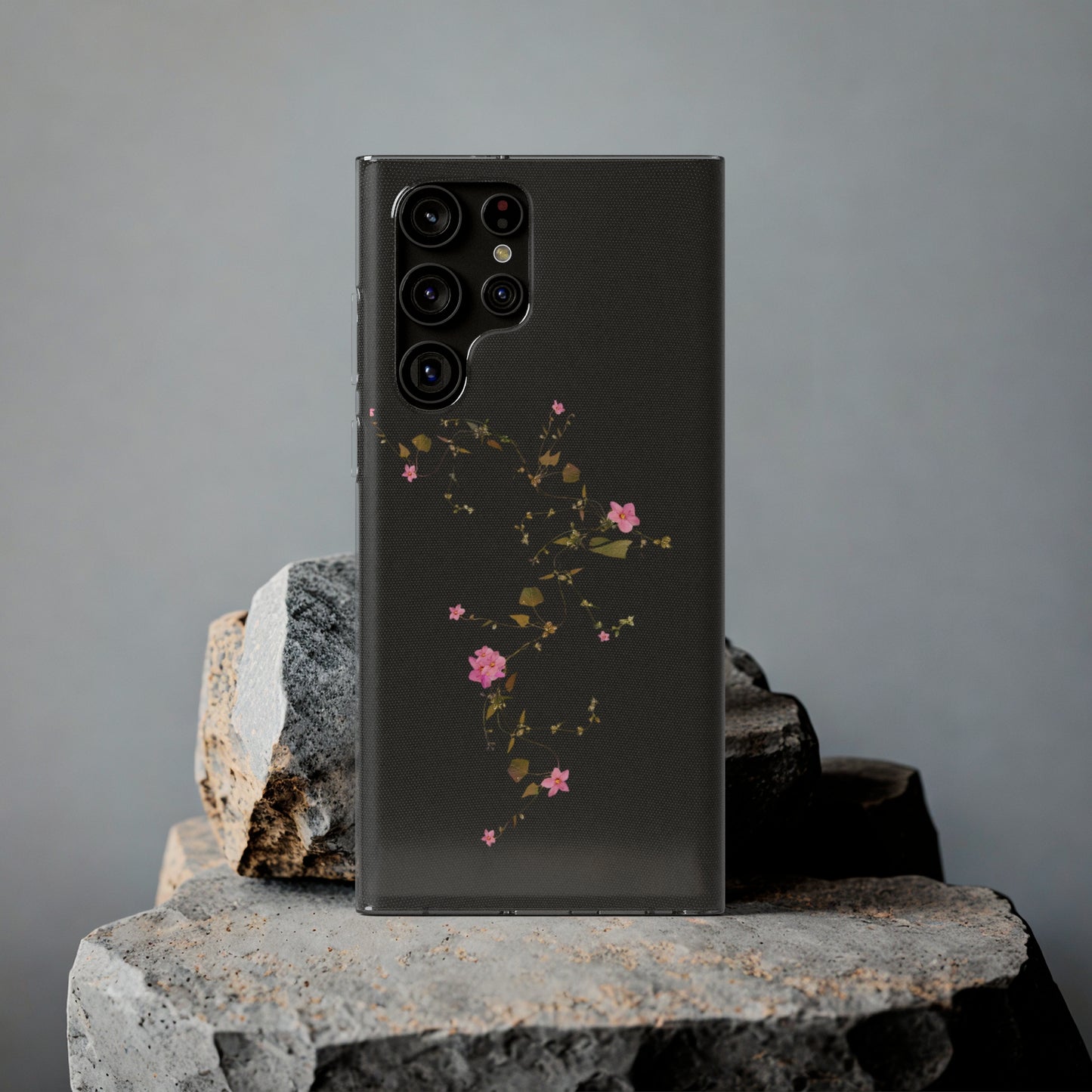 Floral Soft Phone Case - Elegant Botanical Design for Nature Lovers