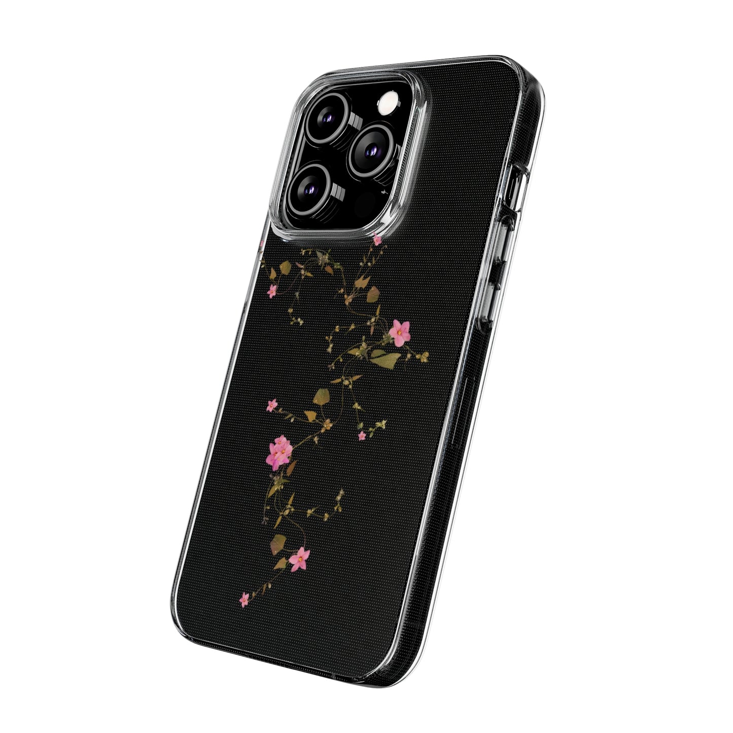 Floral Soft Phone Case - Elegant Botanical Design for Nature Lovers