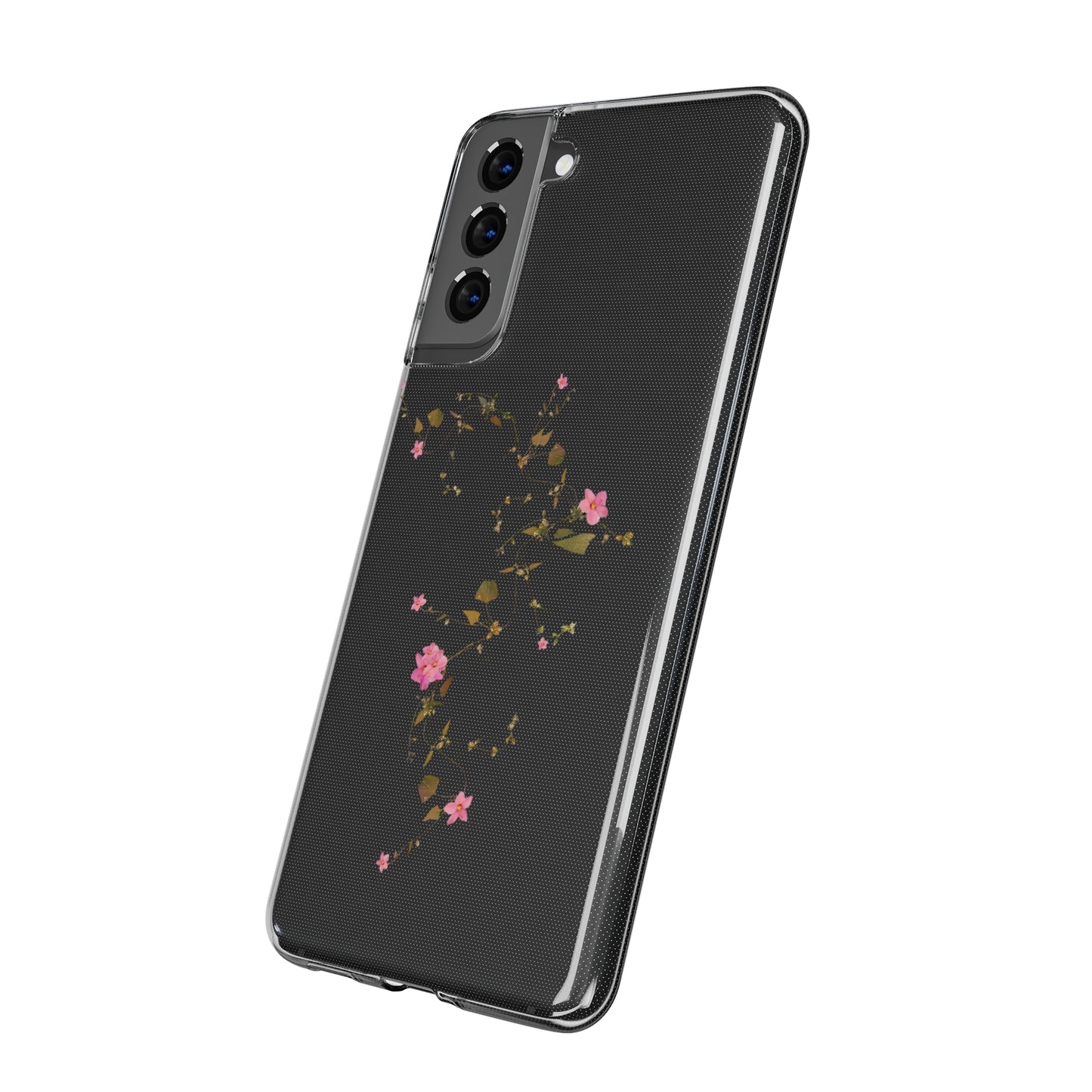 Floral Soft Phone Case - Elegant Botanical Design for Nature Lovers