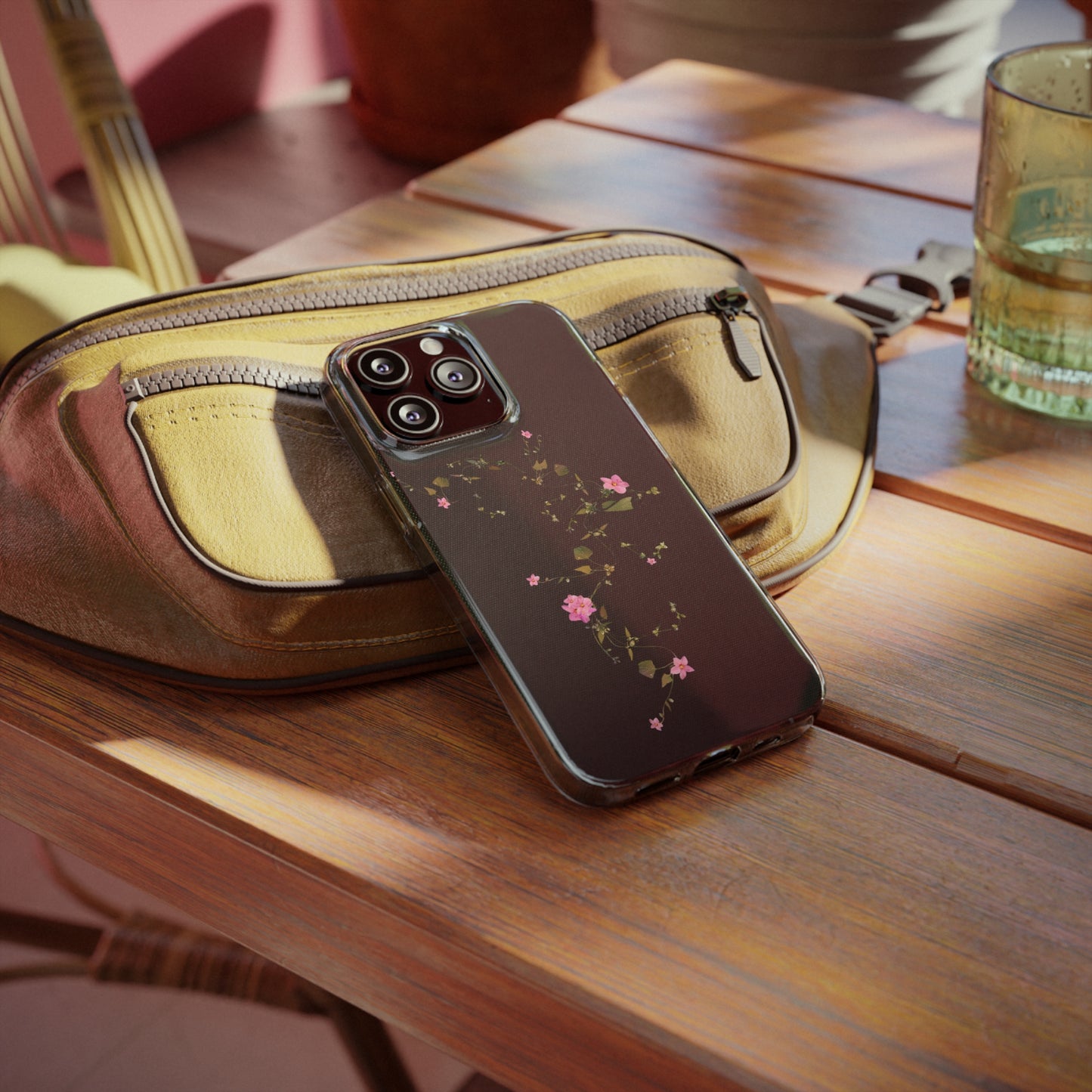 Floral Soft Phone Case - Elegant Botanical Design for Nature Lovers