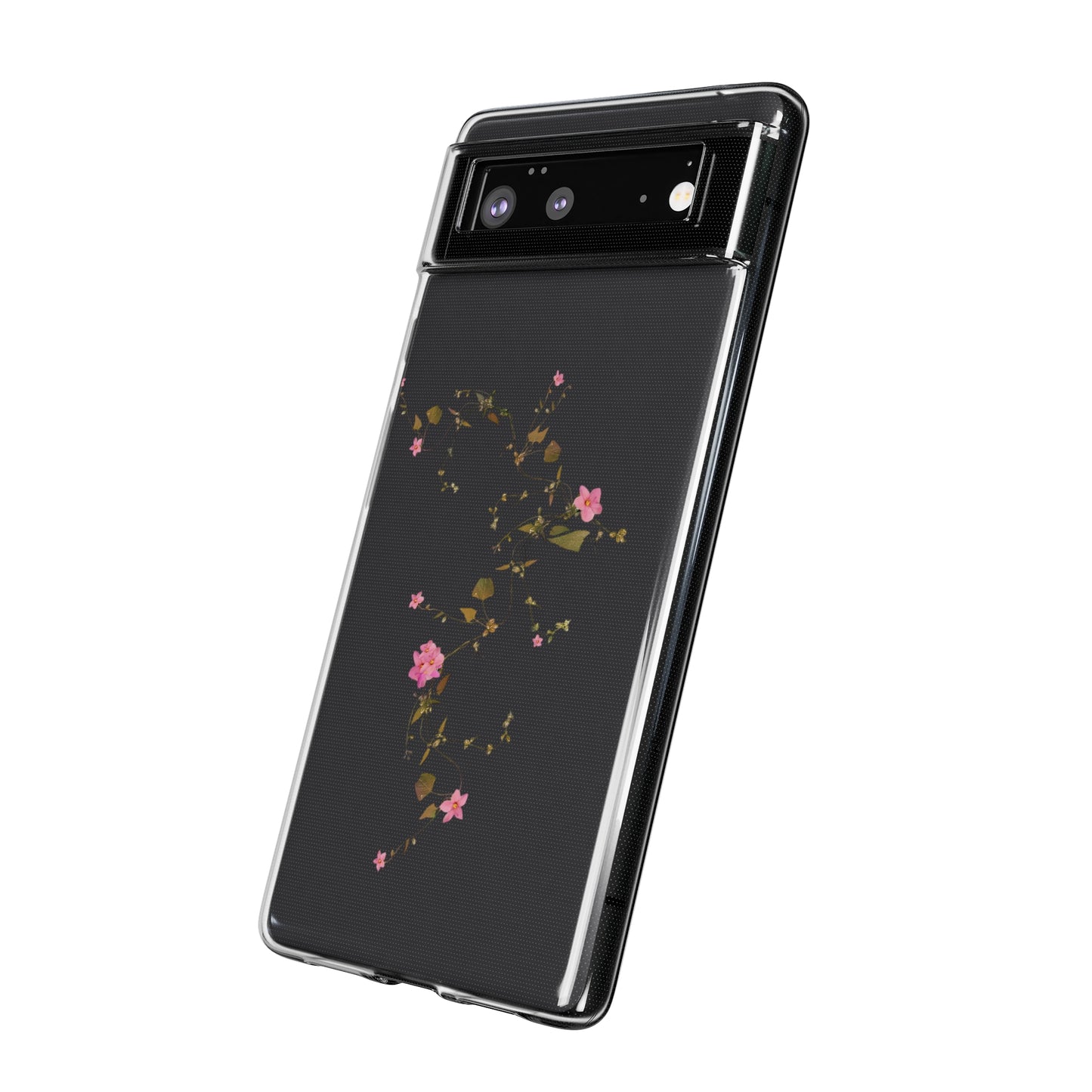 Floral Soft Phone Case - Elegant Botanical Design for Nature Lovers