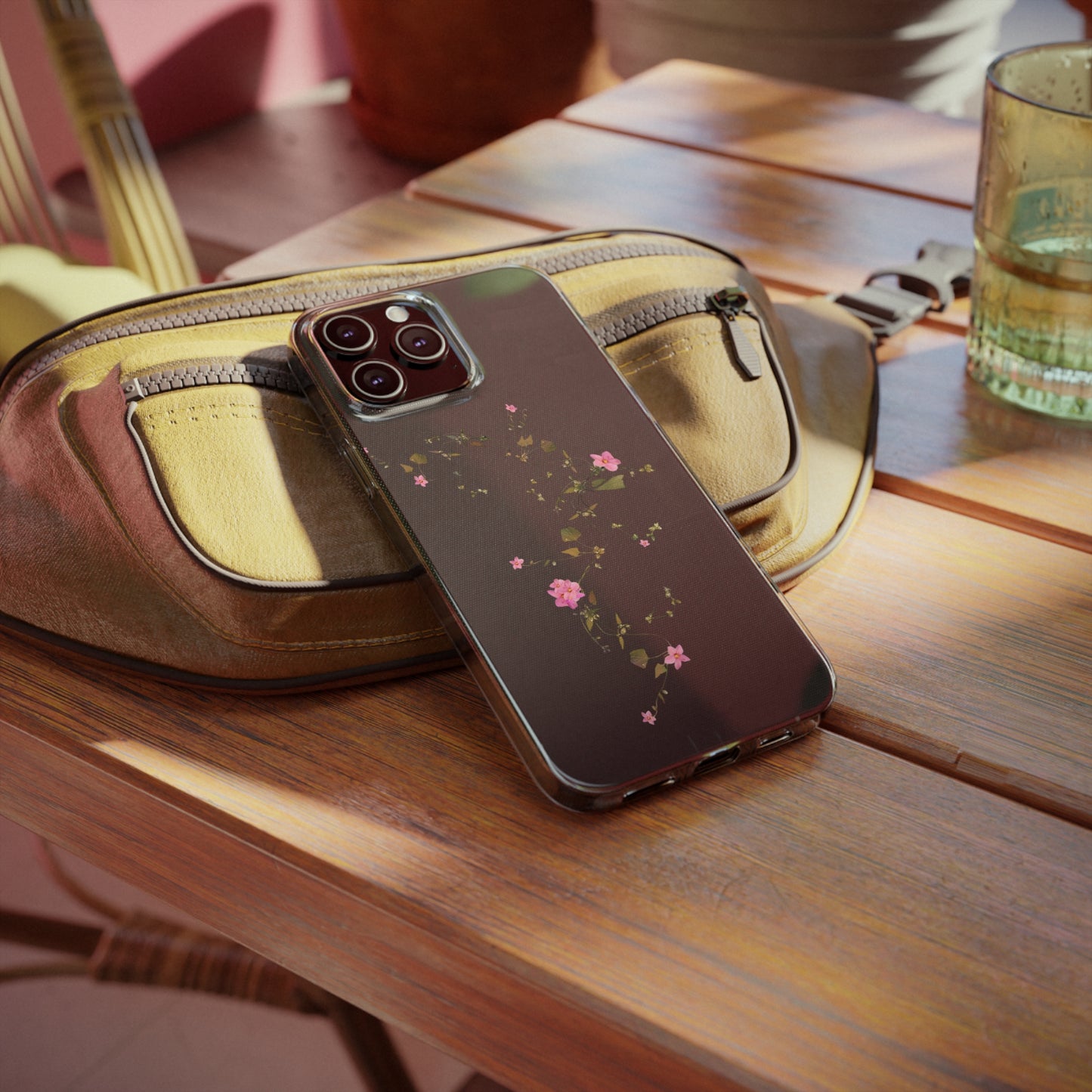 Floral Soft Phone Case - Elegant Botanical Design for Nature Lovers