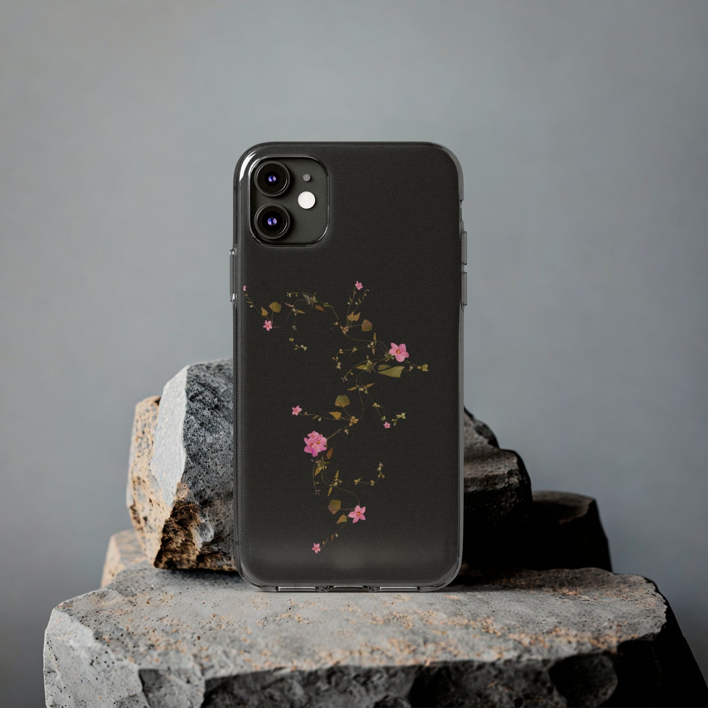 Floral Soft Phone Case - Elegant Botanical Design for Nature Lovers