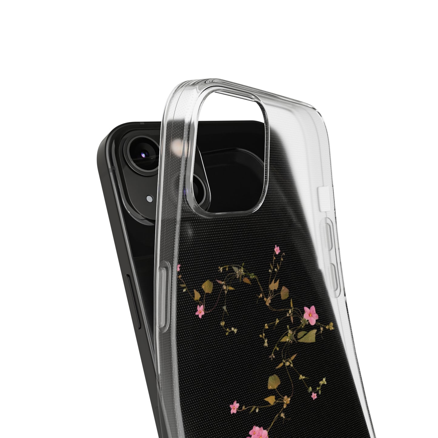 Floral Soft Phone Case - Elegant Botanical Design for Nature Lovers