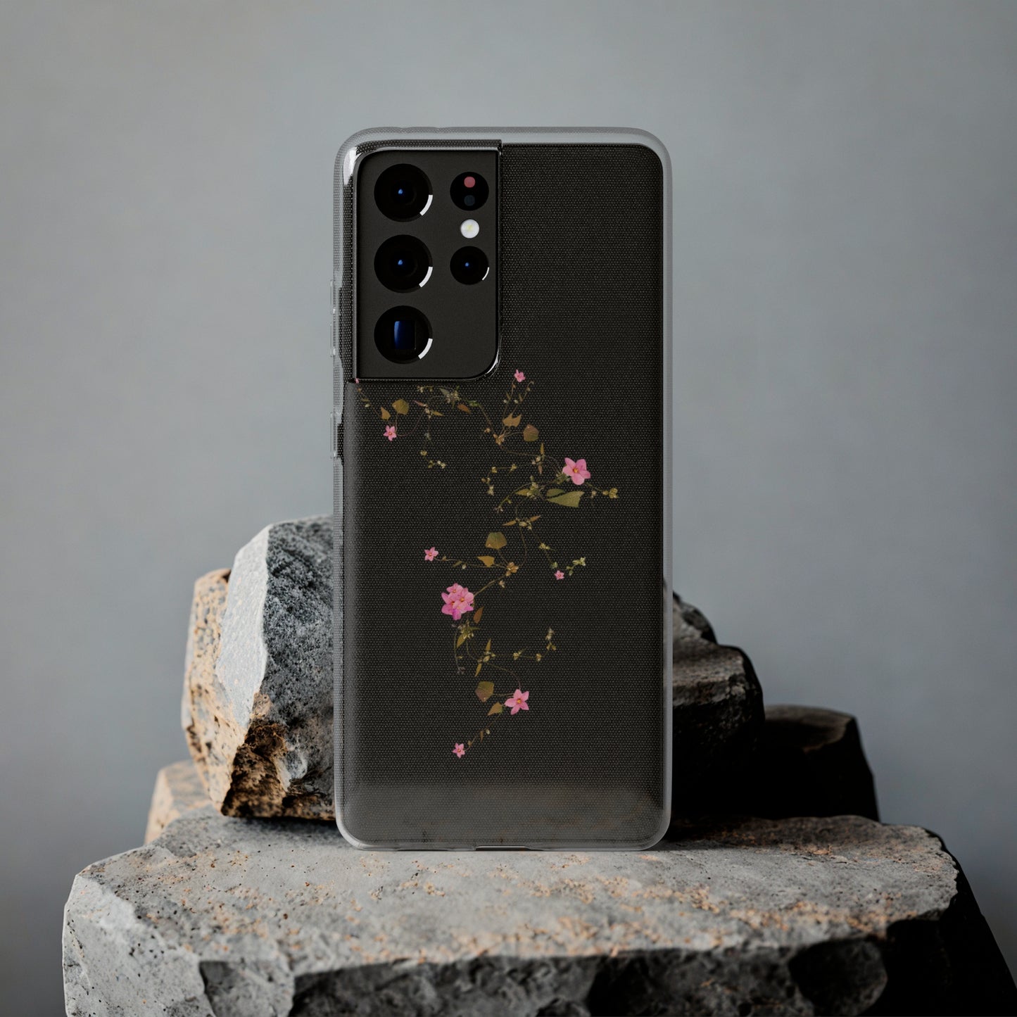 Floral Soft Phone Case - Elegant Botanical Design for Nature Lovers
