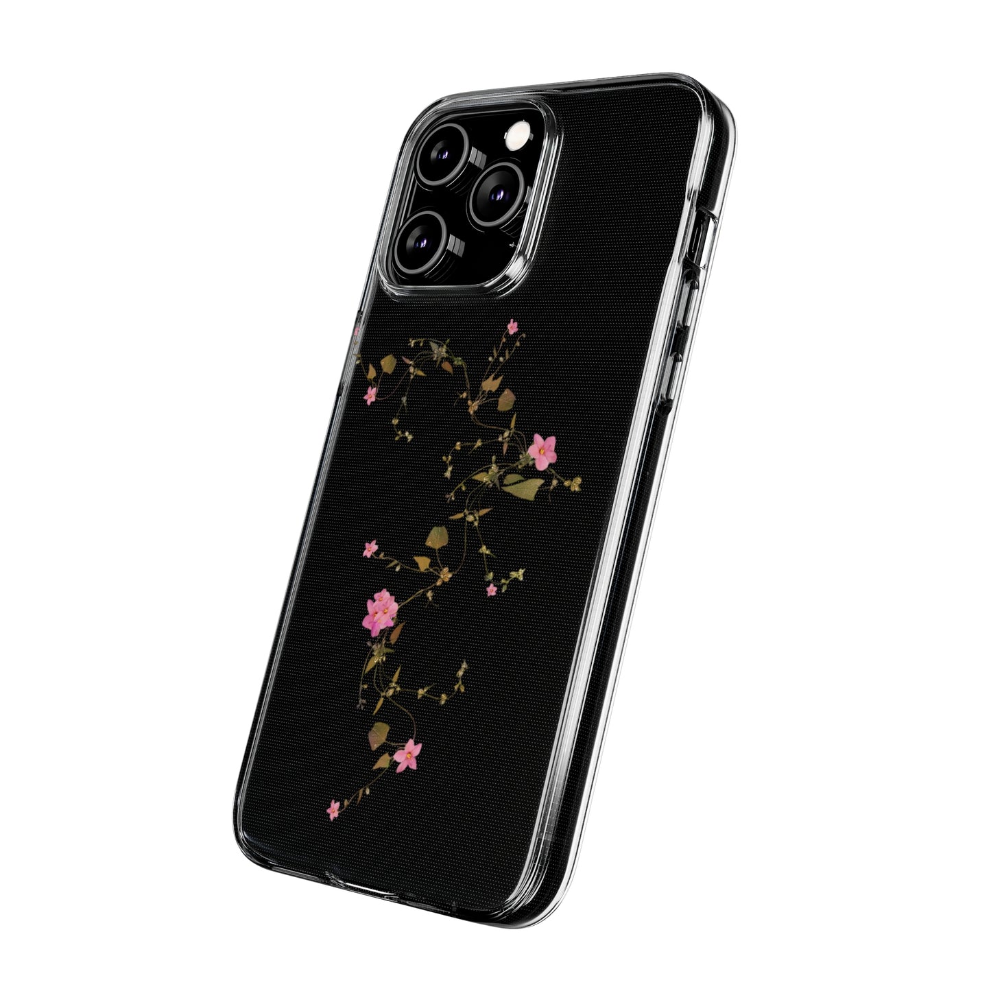 Floral Soft Phone Case - Elegant Botanical Design for Nature Lovers