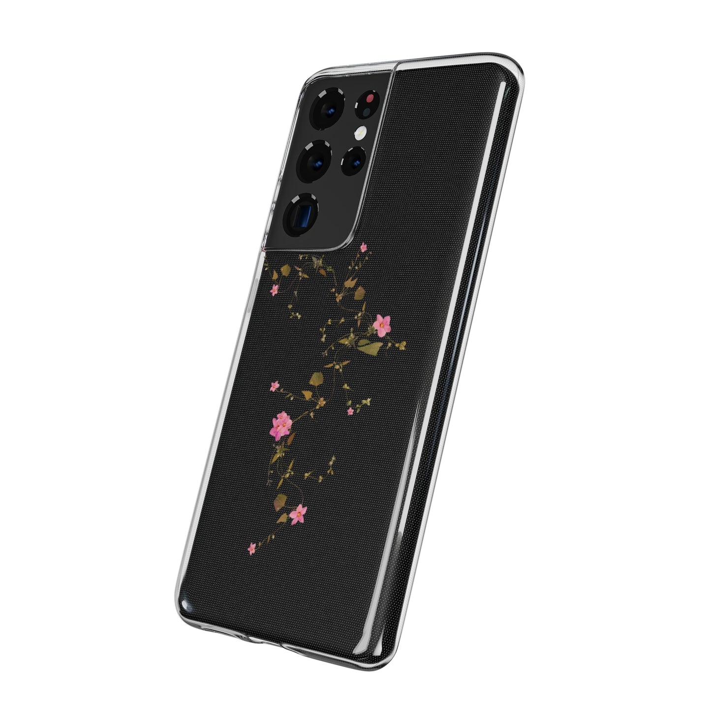 Floral Soft Phone Case - Elegant Botanical Design for Nature Lovers