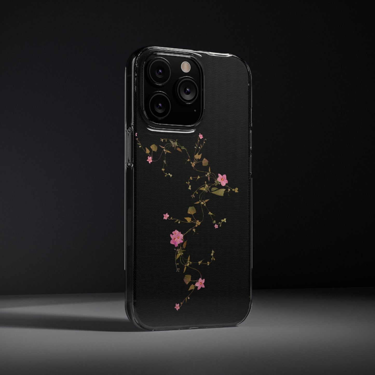 Floral Soft Phone Case - Elegant Botanical Design for Nature Lovers