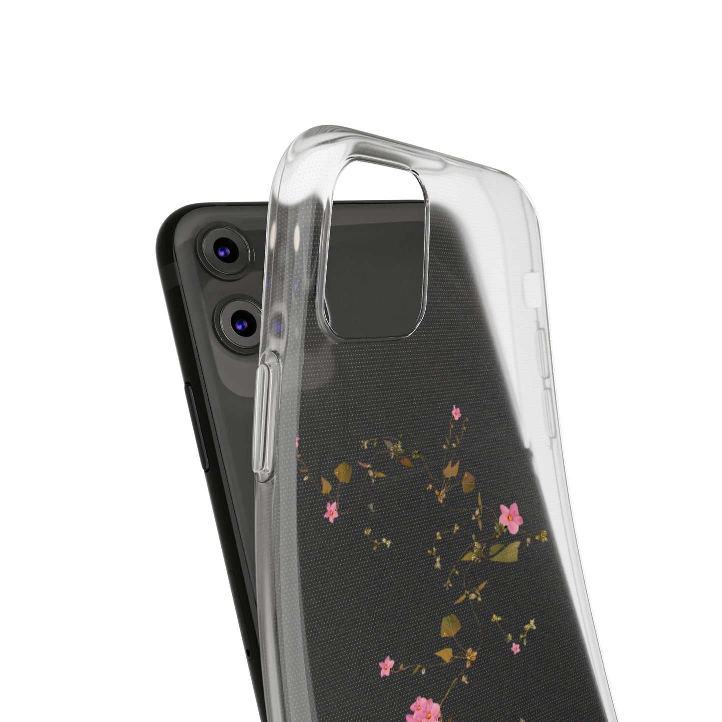 Floral Soft Phone Case - Elegant Botanical Design for Nature Lovers