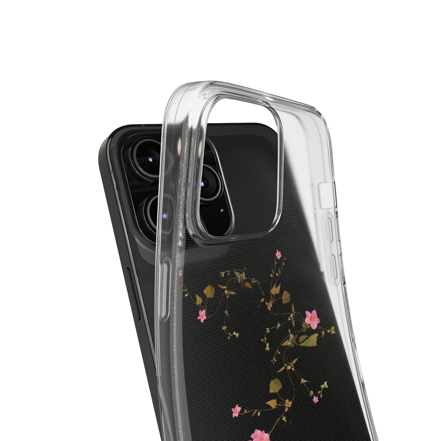 Floral Soft Phone Case - Elegant Botanical Design for Nature Lovers