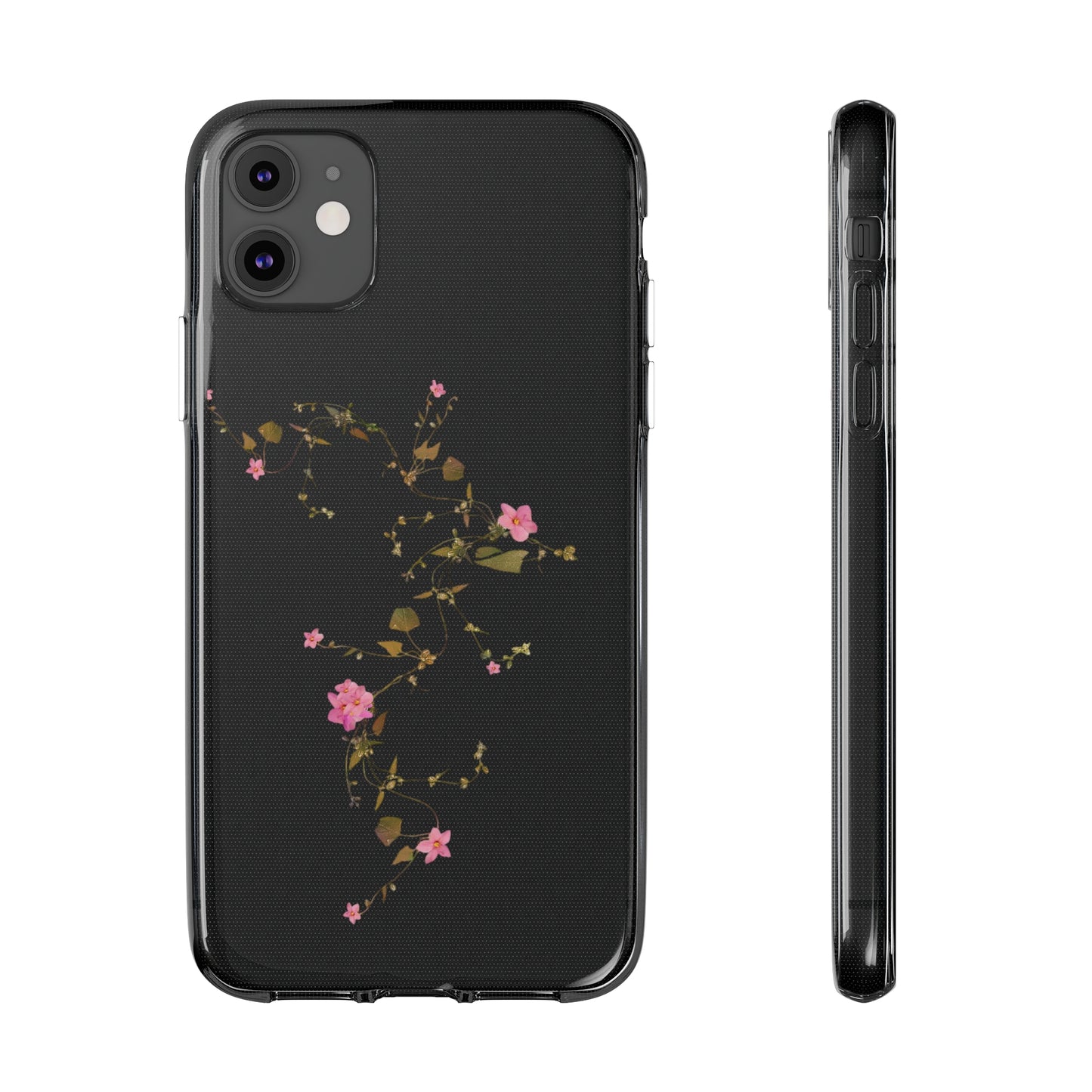 Floral Soft Phone Case - Elegant Botanical Design for Nature Lovers