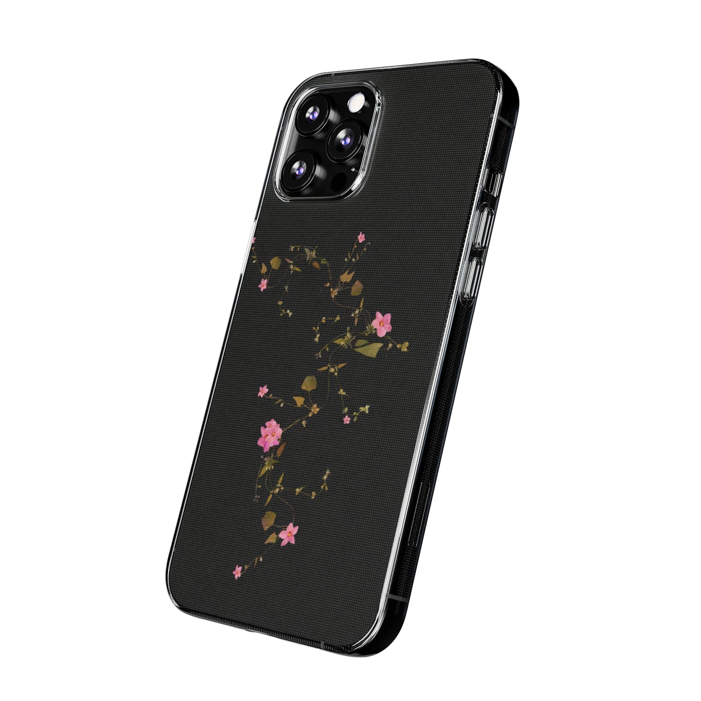 Floral Soft Phone Case - Elegant Botanical Design for Nature Lovers