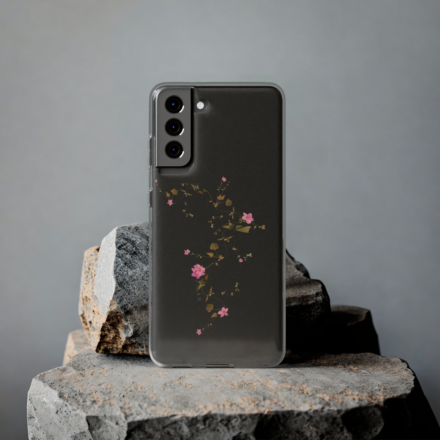 Floral Soft Phone Case - Elegant Botanical Design for Nature Lovers