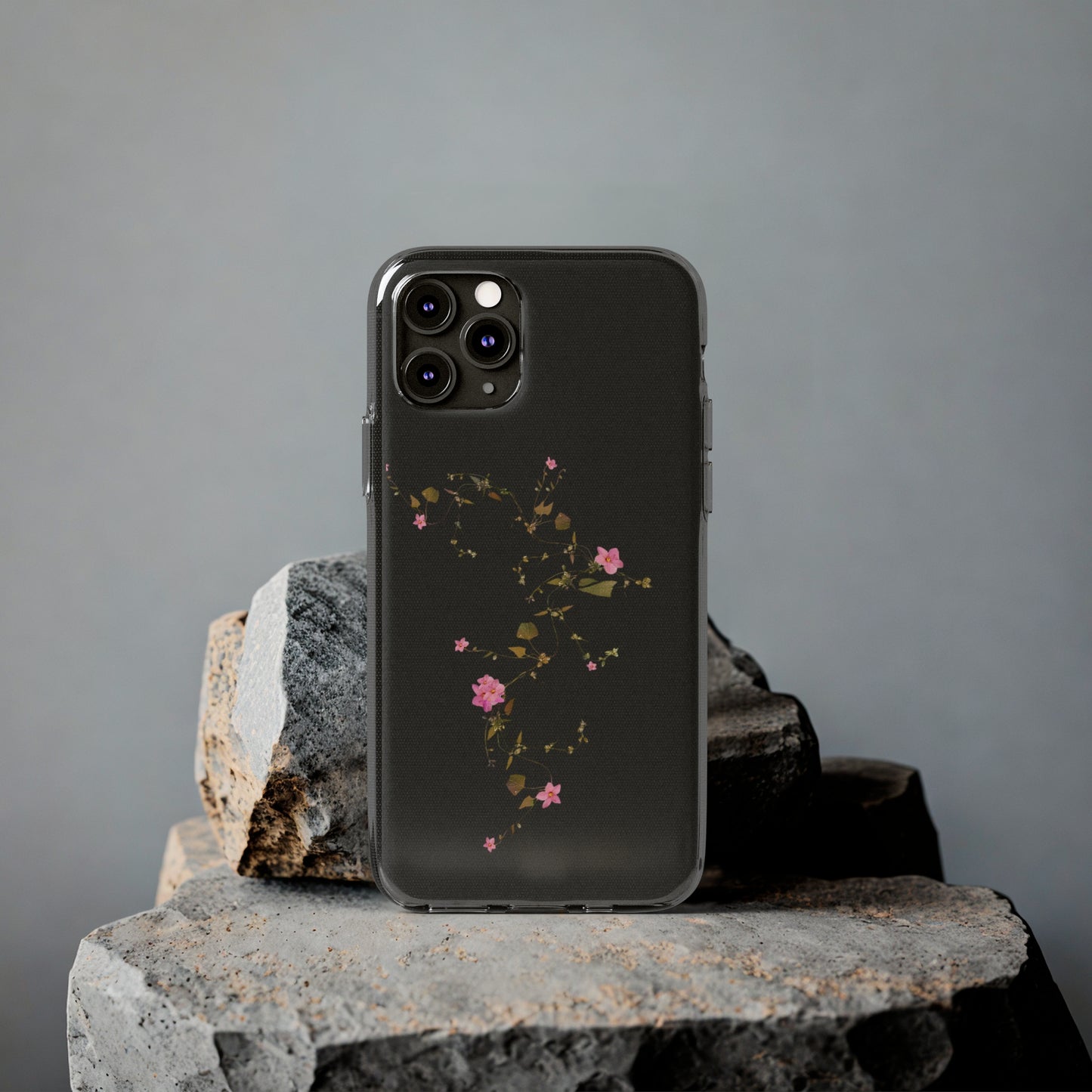 Floral Soft Phone Case - Elegant Botanical Design for Nature Lovers