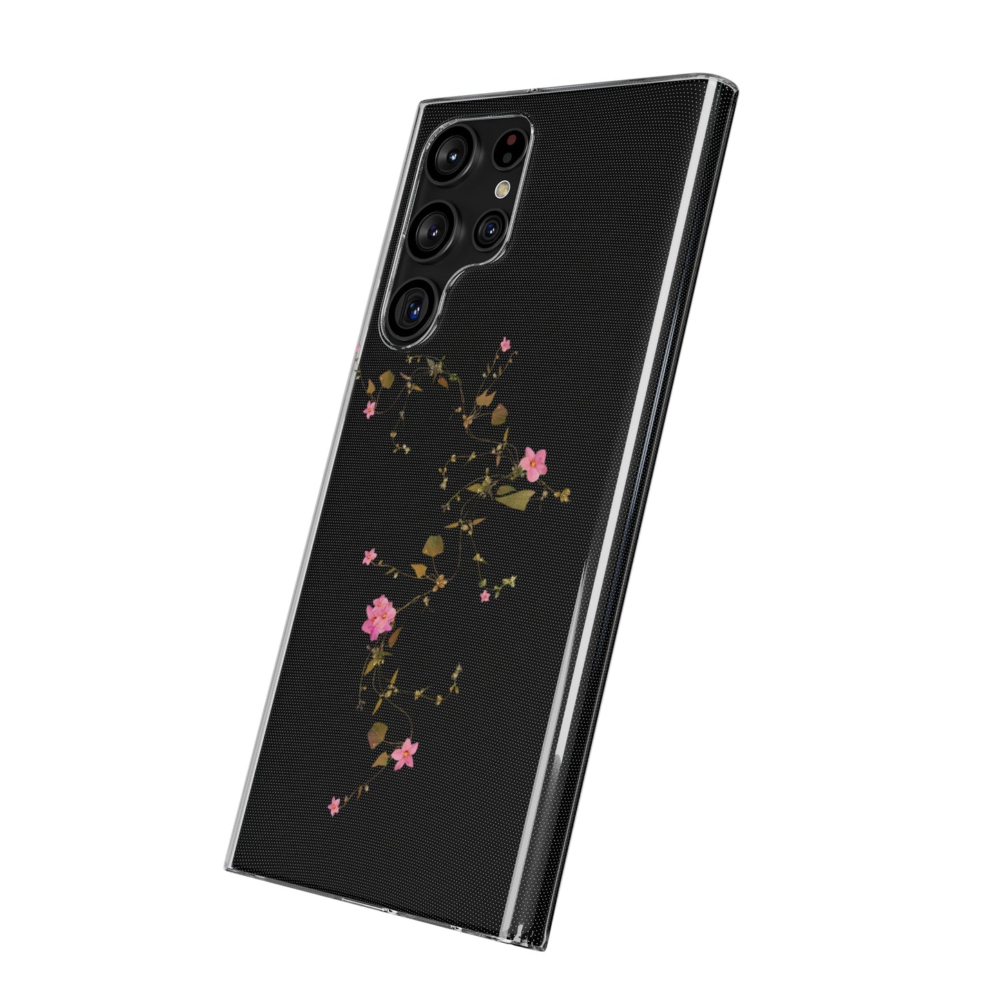Floral Soft Phone Case - Elegant Botanical Design for Nature Lovers