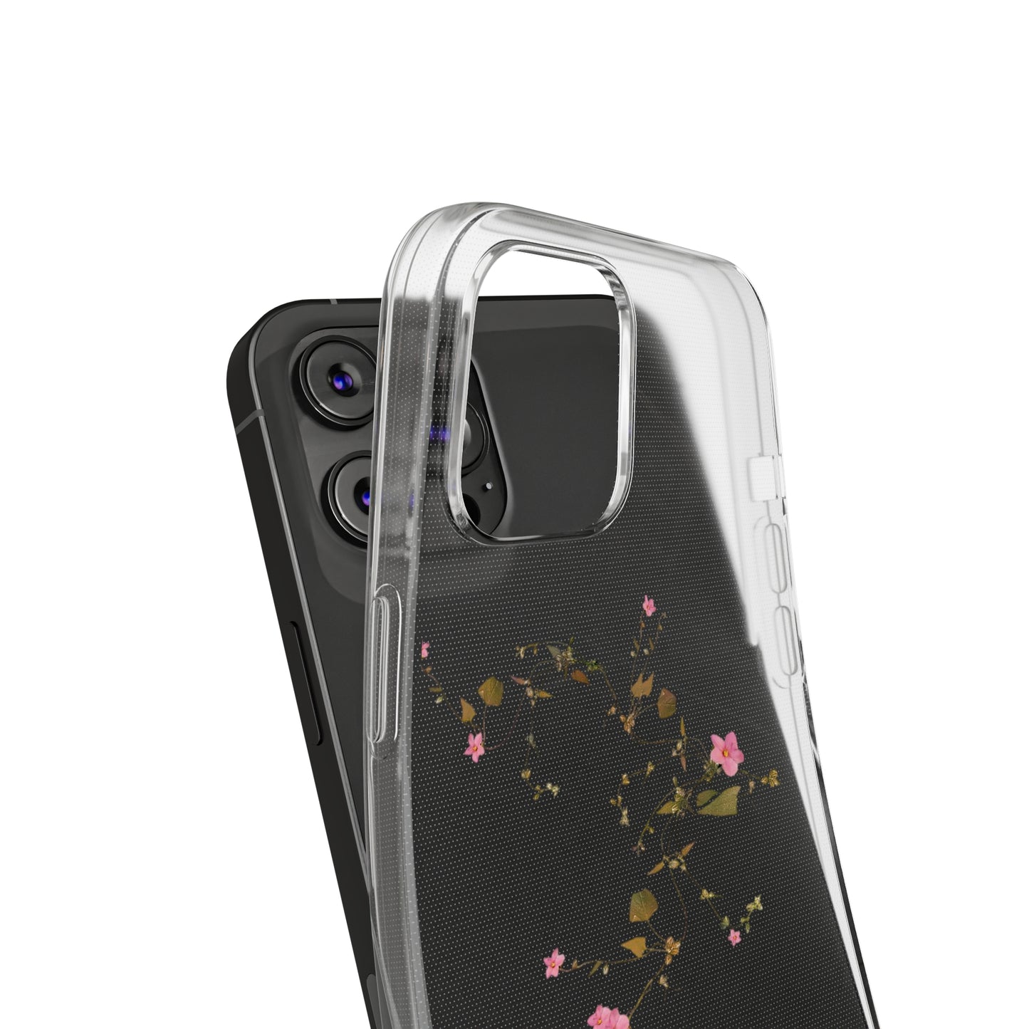 Floral Soft Phone Case - Elegant Botanical Design for Nature Lovers