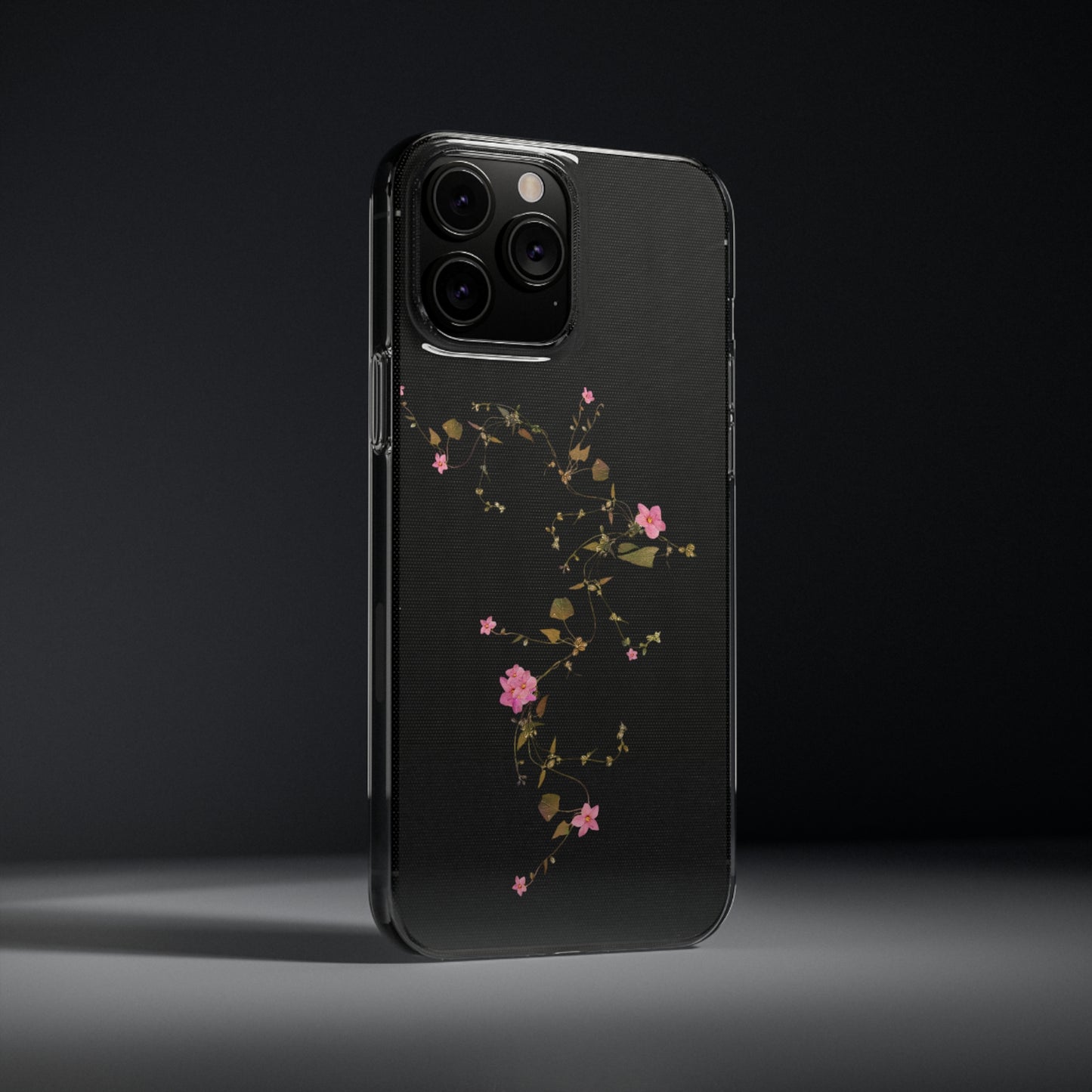 Floral Soft Phone Case - Elegant Botanical Design for Nature Lovers