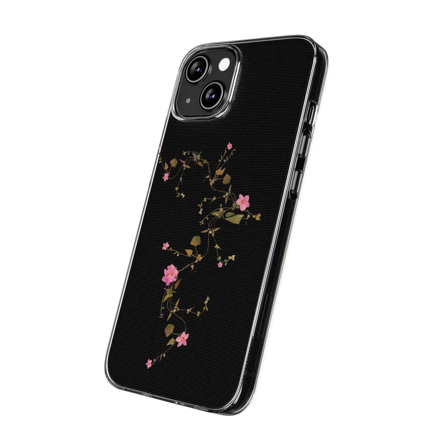 Floral Soft Phone Case - Elegant Botanical Design for Nature Lovers