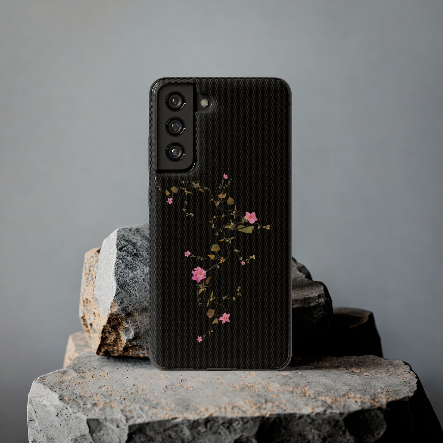 Floral Soft Phone Case - Elegant Botanical Design for Nature Lovers