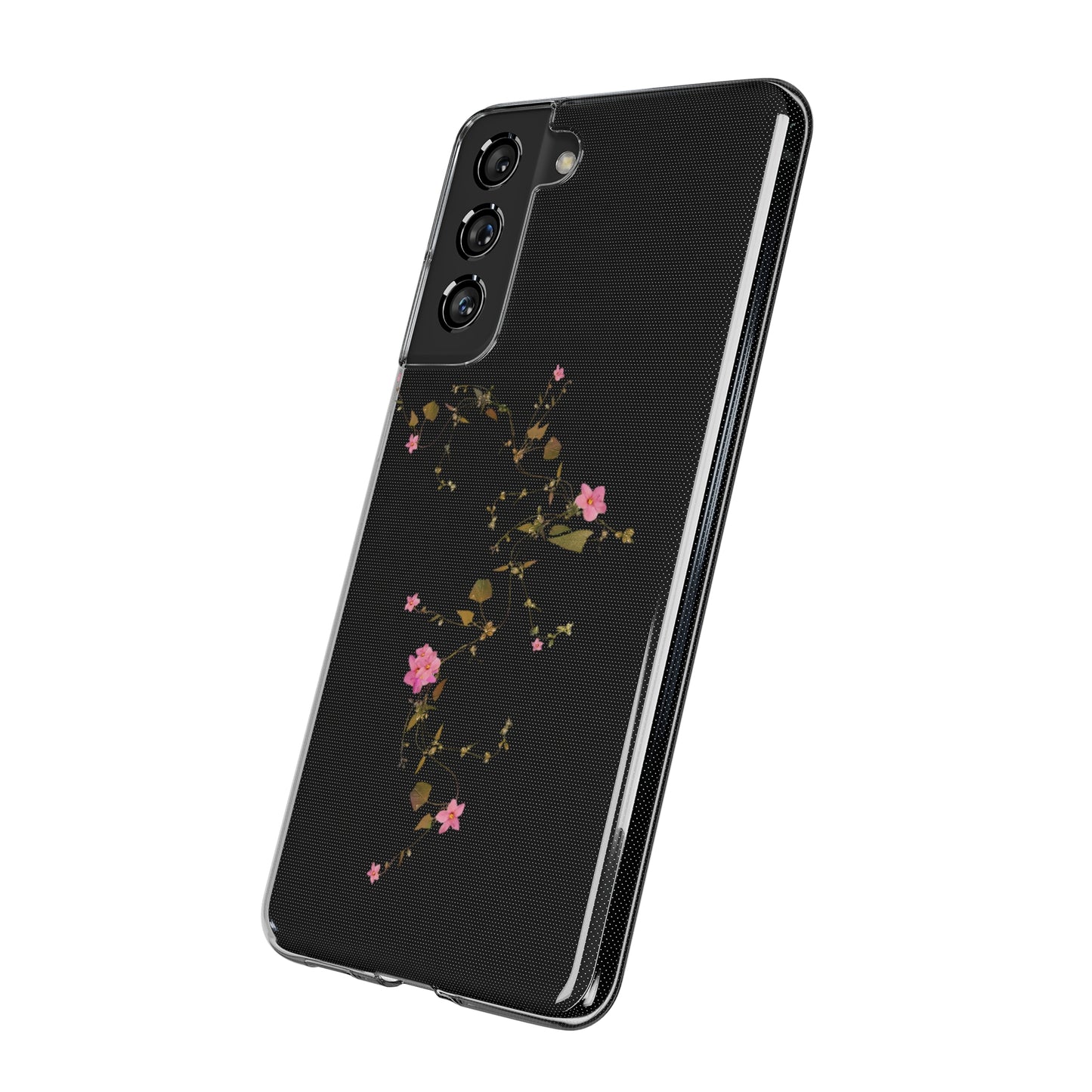 Floral Soft Phone Case - Elegant Botanical Design for Nature Lovers