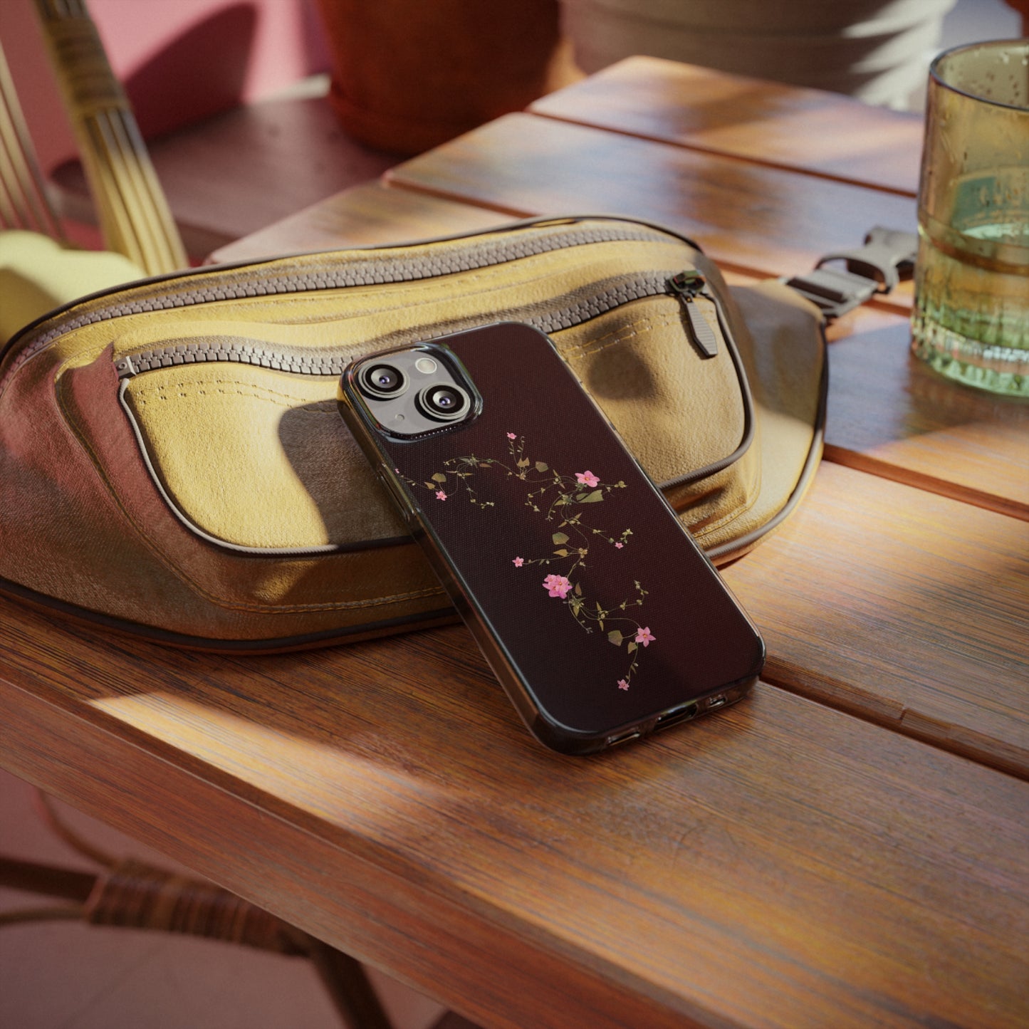 Floral Soft Phone Case - Elegant Botanical Design for Nature Lovers