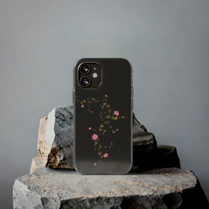 Floral Soft Phone Case - Elegant Botanical Design for Nature Lovers