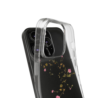 Floral Soft Phone Case - Elegant Botanical Design for Nature Lovers
