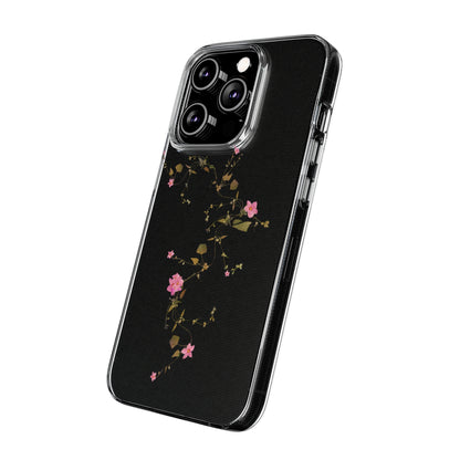 Floral Soft Phone Case - Elegant Botanical Design for Nature Lovers