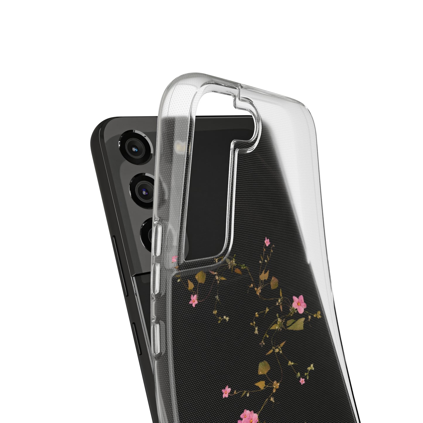 Floral Soft Phone Case - Elegant Botanical Design for Nature Lovers