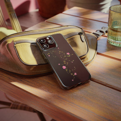 Floral Soft Phone Case - Elegant Botanical Design for Nature Lovers