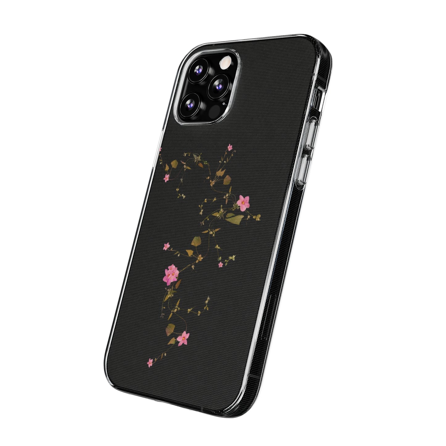 Floral Soft Phone Case - Elegant Botanical Design for Nature Lovers