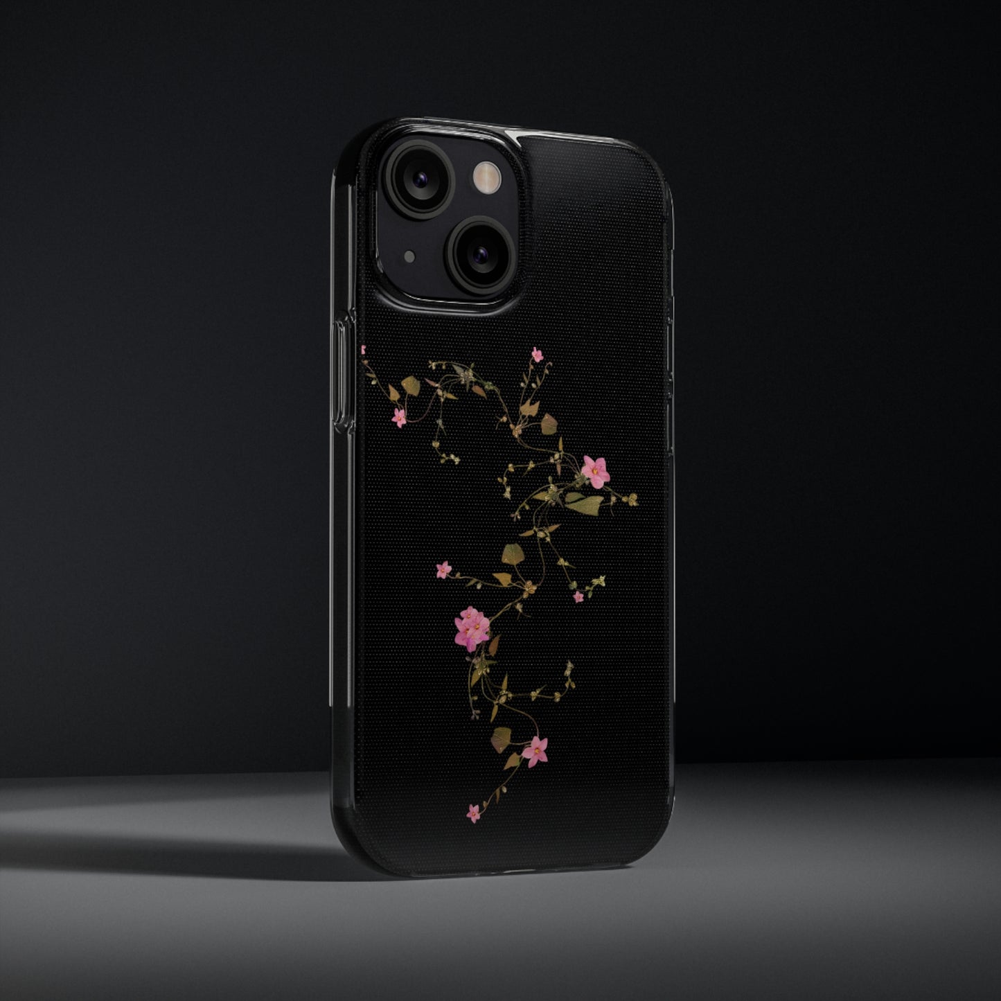 Floral Soft Phone Case - Elegant Botanical Design for Nature Lovers
