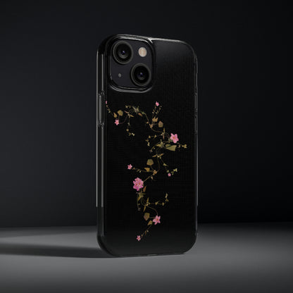 Floral Soft Phone Case - Elegant Botanical Design for Nature Lovers