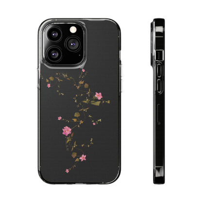 Floral Soft Phone Case - Elegant Botanical Design for Nature Lovers