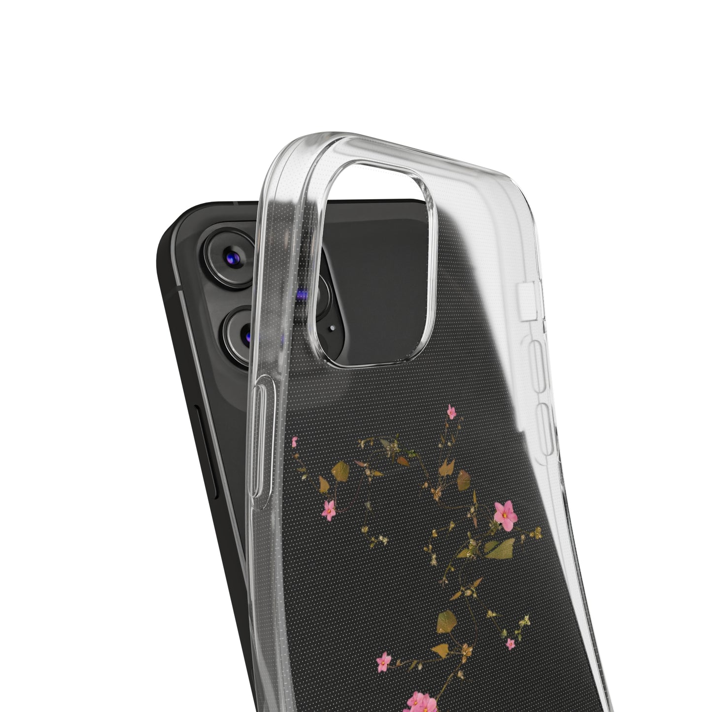 Floral Soft Phone Case - Elegant Botanical Design for Nature Lovers