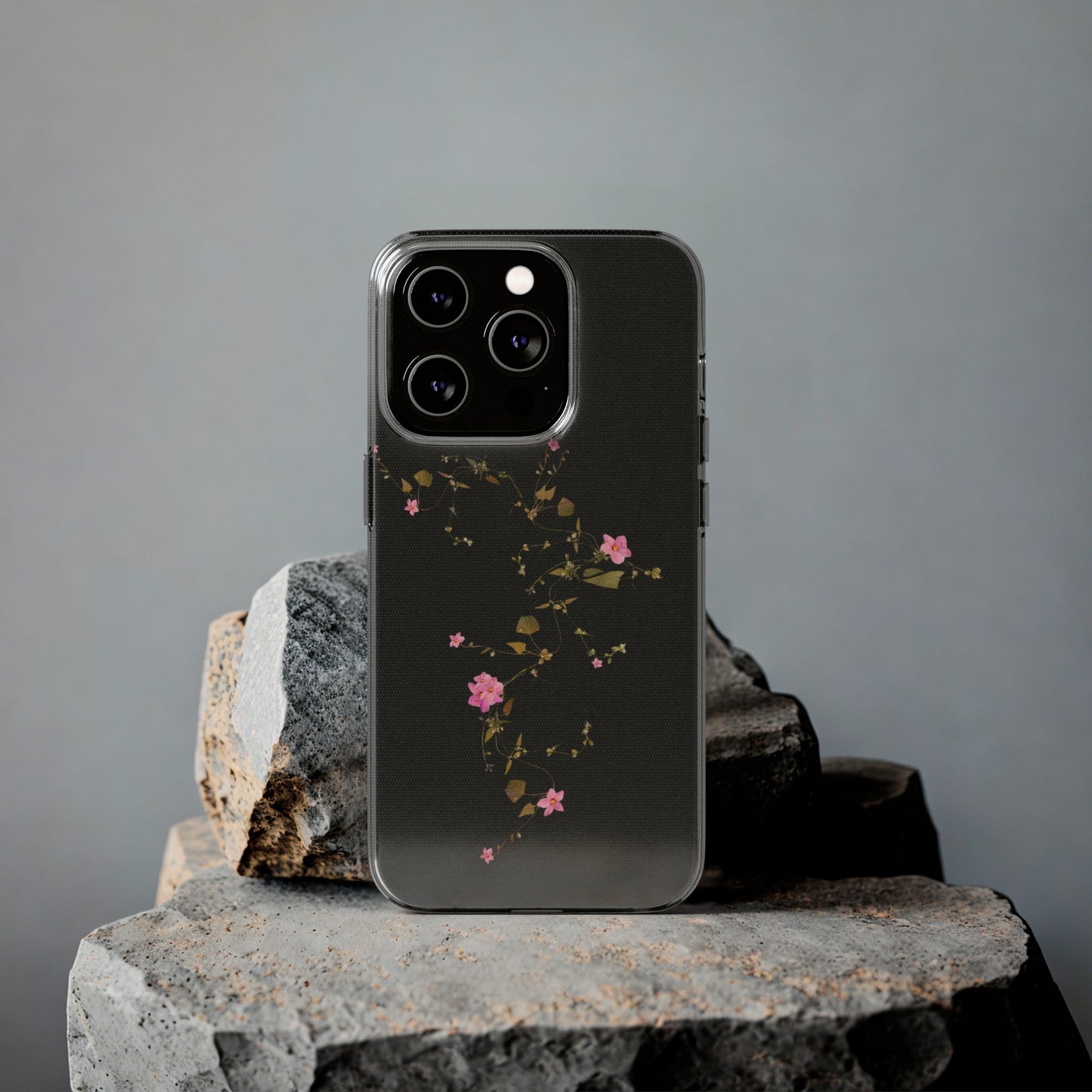 Floral Soft Phone Case - Elegant Botanical Design for Nature Lovers