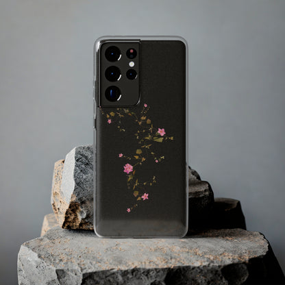 Floral Soft Phone Case - Elegant Botanical Design for Nature Lovers
