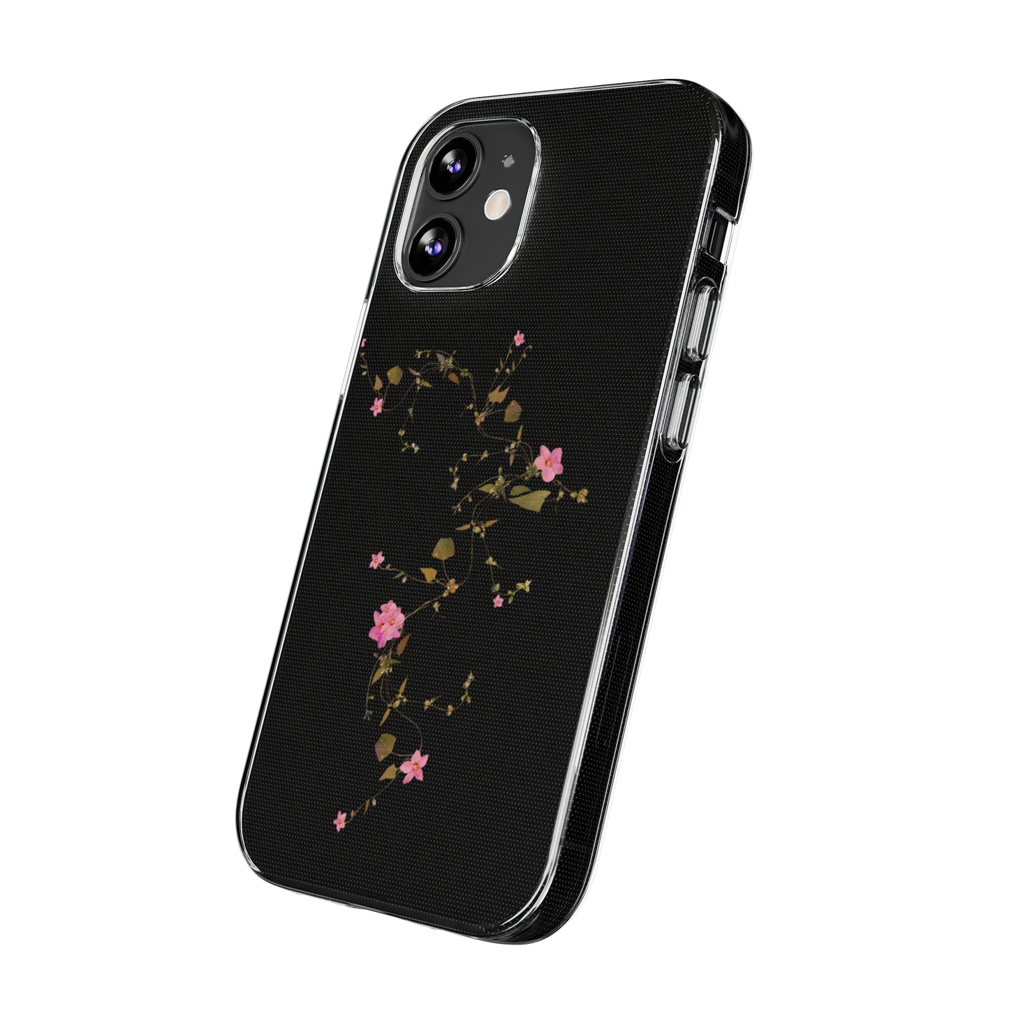 Floral Soft Phone Case - Elegant Botanical Design for Nature Lovers