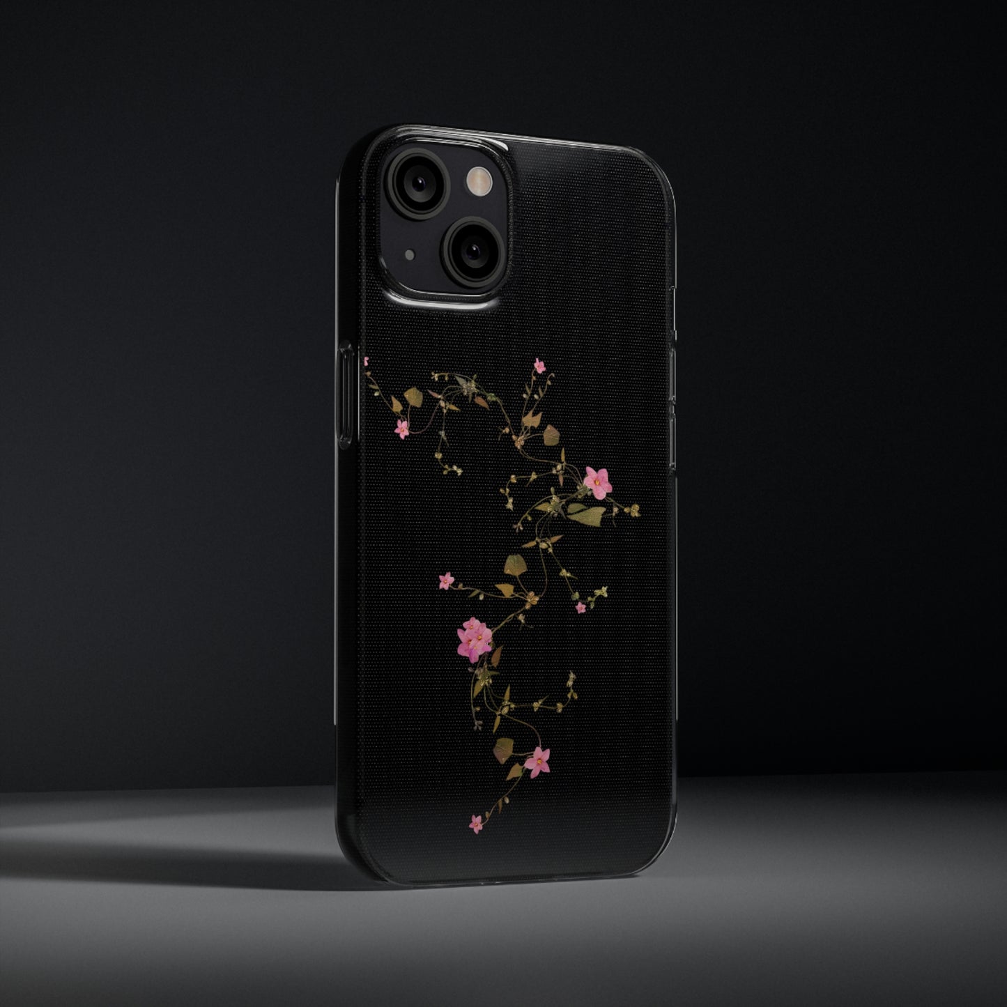 Floral Soft Phone Case - Elegant Botanical Design for Nature Lovers