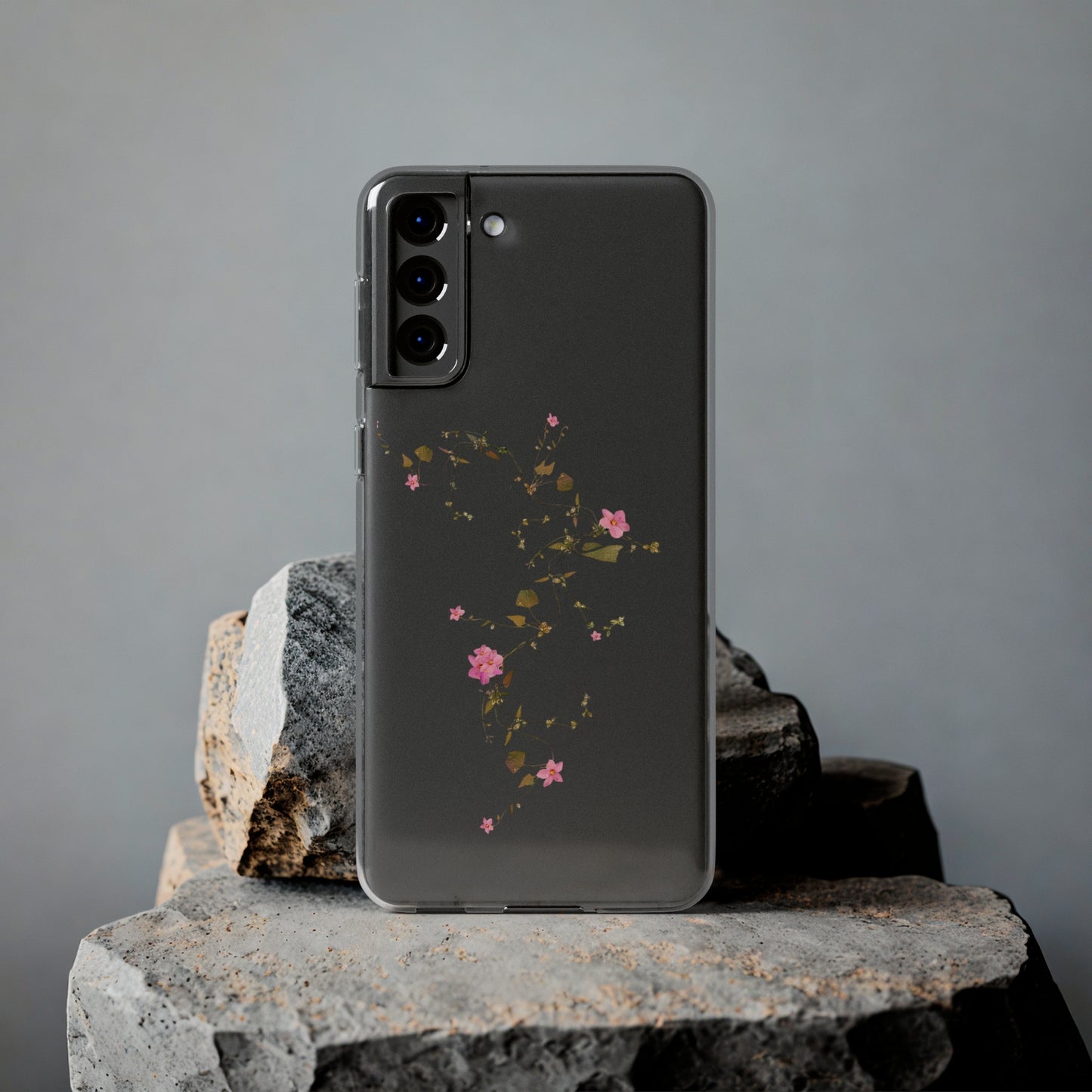 Floral Soft Phone Case - Elegant Botanical Design for Nature Lovers