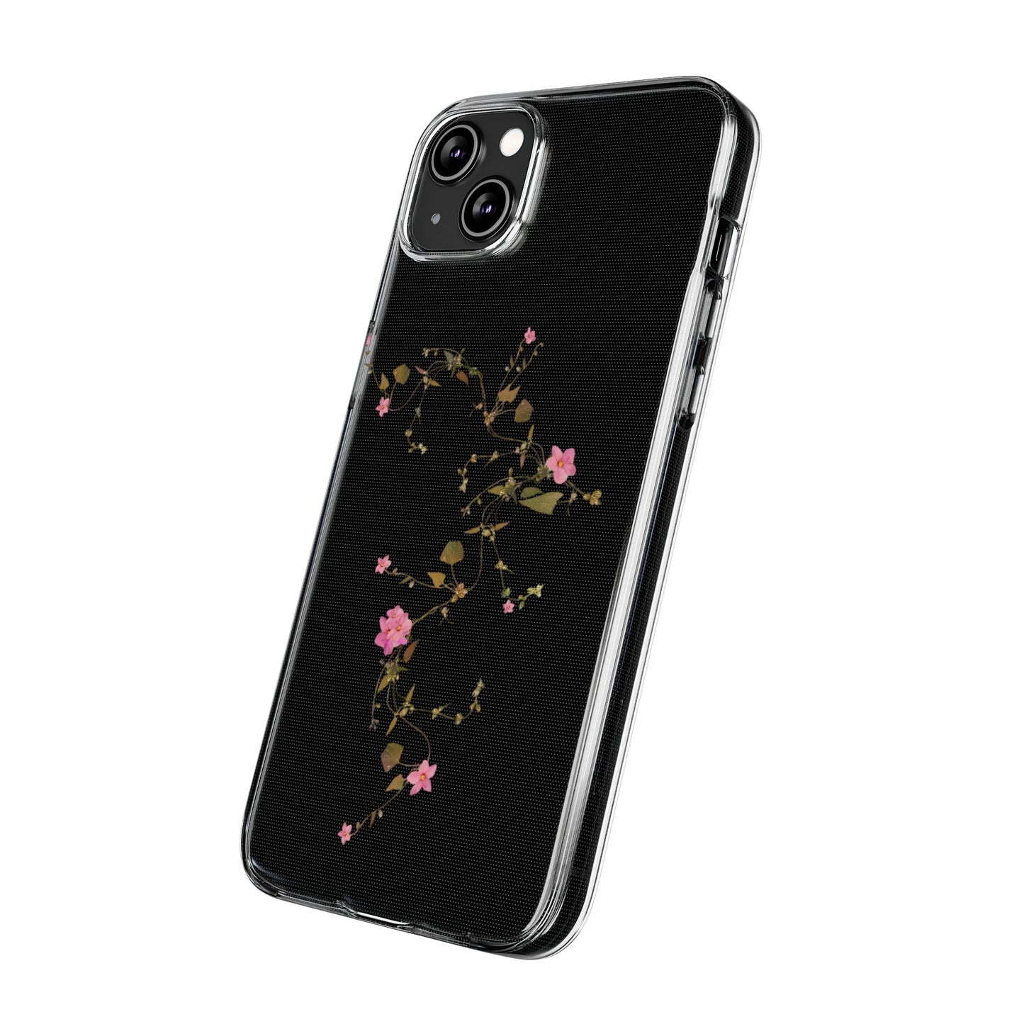 Floral Soft Phone Case - Elegant Botanical Design for Nature Lovers