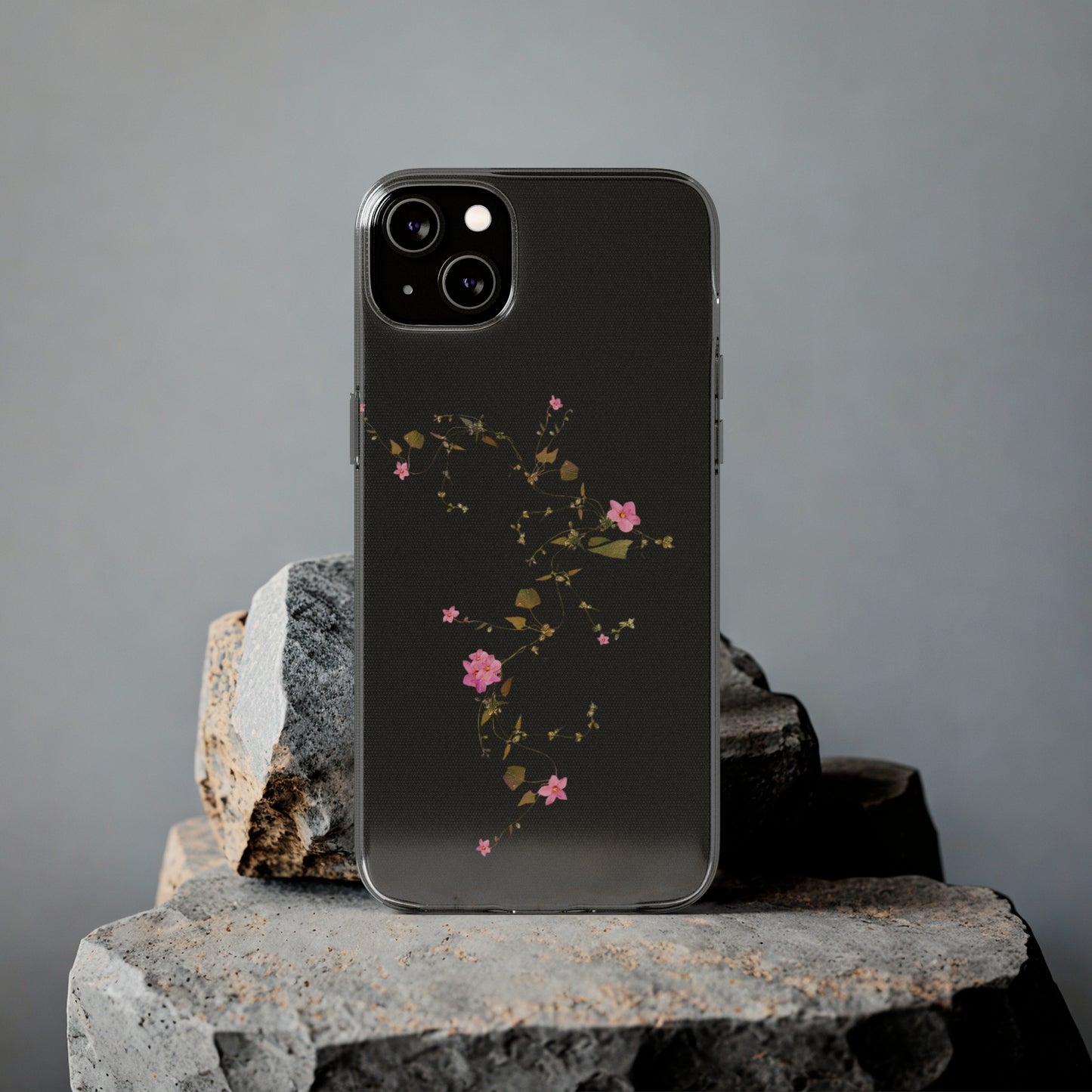 Floral Soft Phone Case - Elegant Botanical Design for Nature Lovers