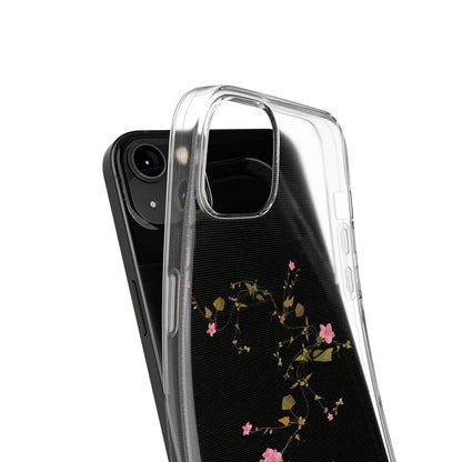 Floral Soft Phone Case - Elegant Botanical Design for Nature Lovers