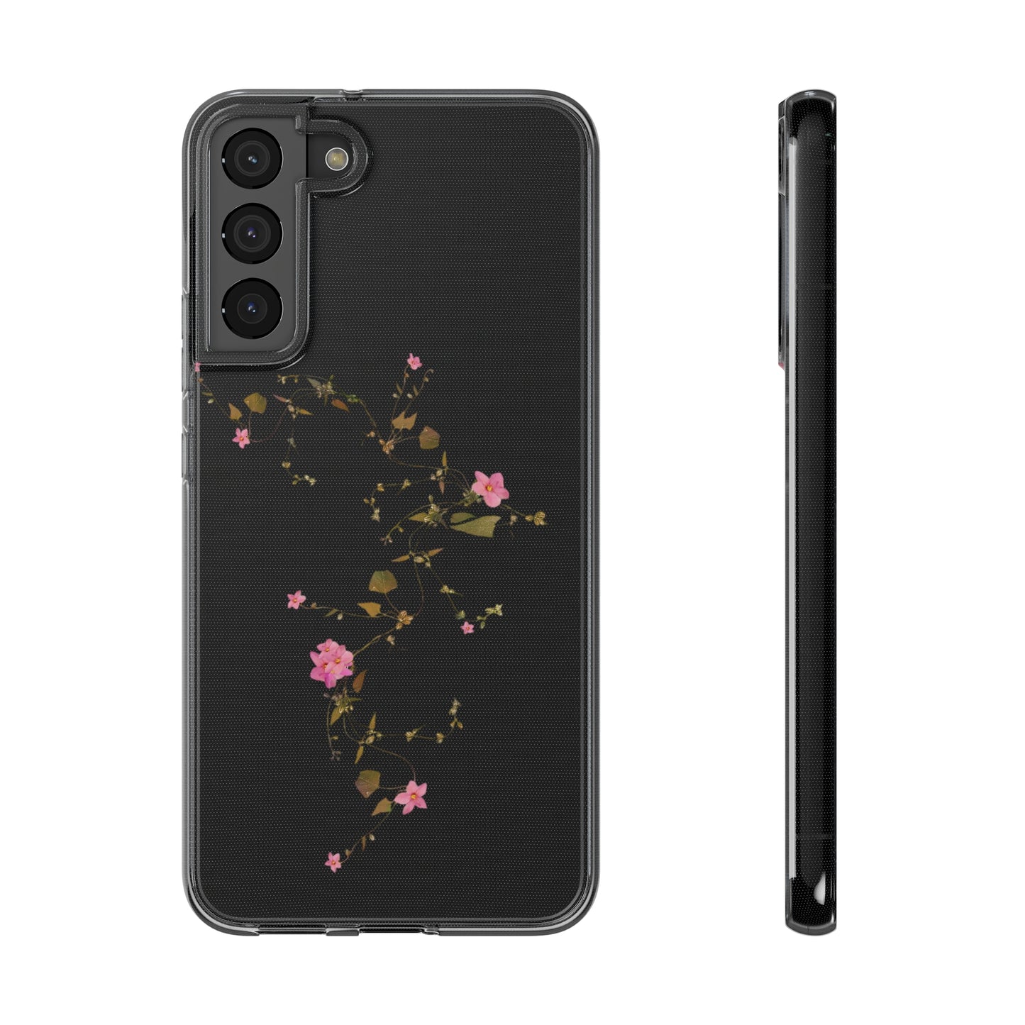Floral Soft Phone Case - Elegant Botanical Design for Nature Lovers