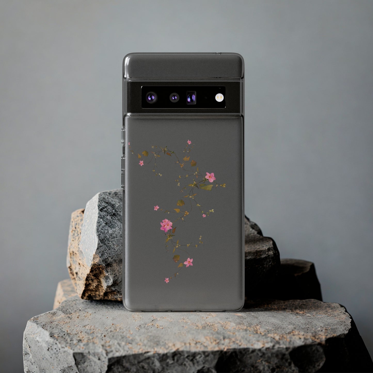 Floral Soft Phone Case - Elegant Botanical Design for Nature Lovers