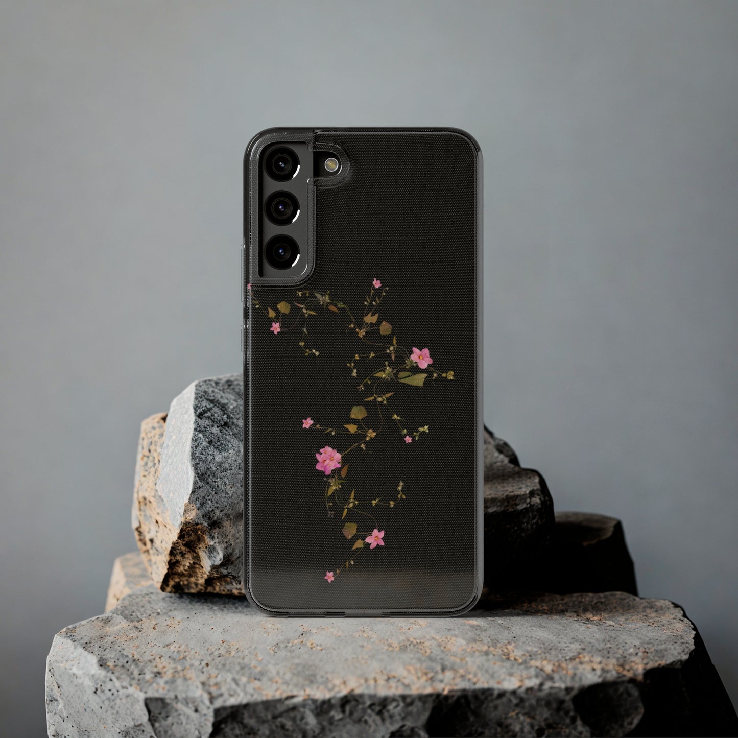 Floral Soft Phone Case - Elegant Botanical Design for Nature Lovers