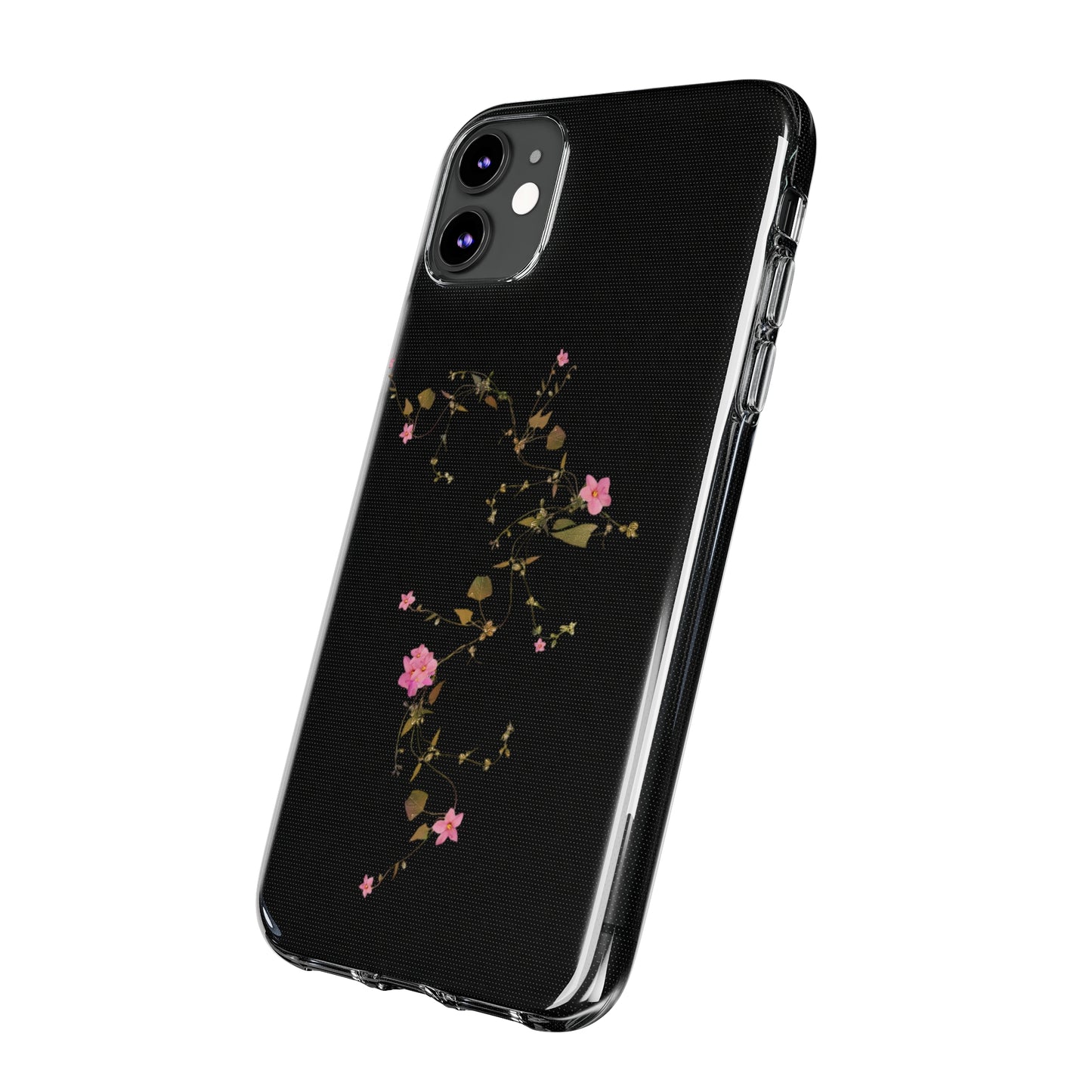 Floral Soft Phone Case - Elegant Botanical Design for Nature Lovers