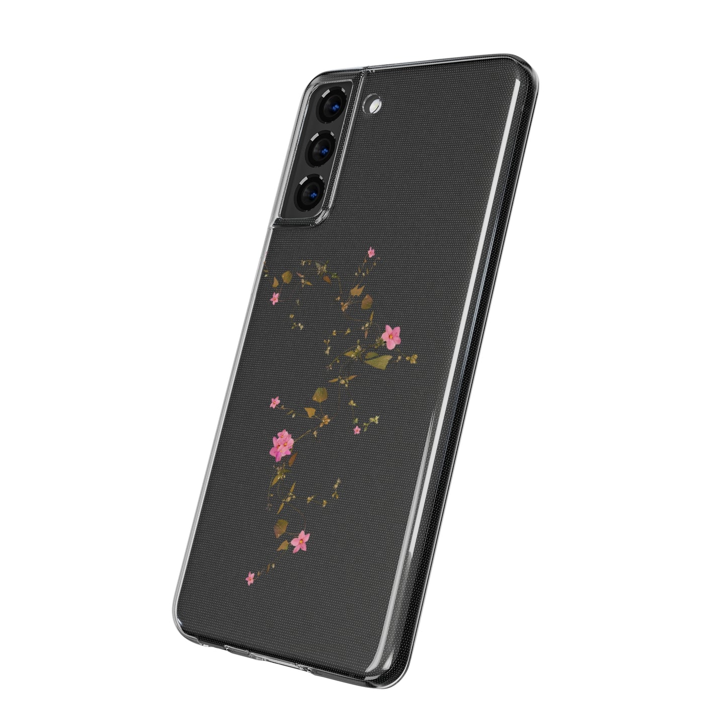 Floral Soft Phone Case - Elegant Botanical Design for Nature Lovers